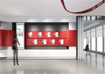 科研大厦新时代文化展厅设计效果图